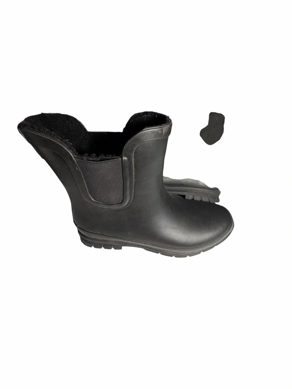 Eddie Bauer Hailey Women’s Black Waterproof Lined Rain Boots Sz 9